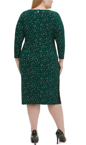 TOMMY HILFIGER Womens Green Printed Long Sleeve - Picture 2 of 2